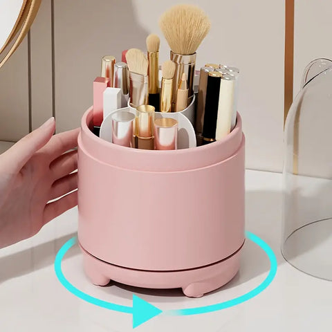 360° Rotating Makeup Storage Box for Beauty Routine Frugal Finds Galore