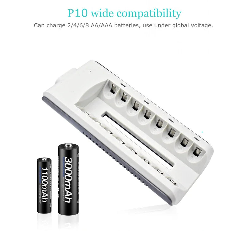 8 Slot Battery Charger