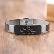 Customizable Stainless Steel BEST DAD Bracelets Frugal Finds Galore
