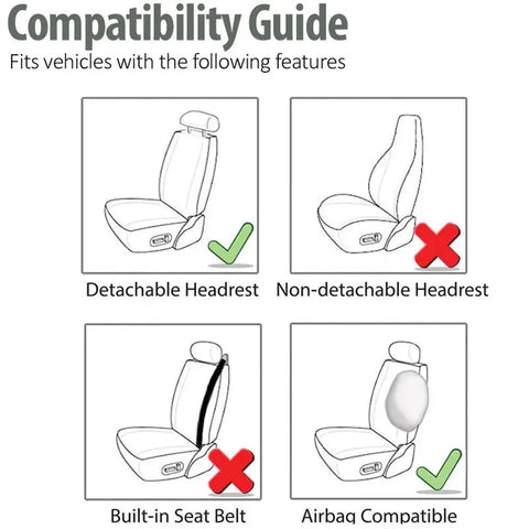 Polyester Car Seat Covers Cushion Set - 4 or 9 Piece Frugal Finds Galore