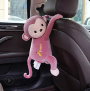 Monkey Tissue Box for Car Seat Back - Hanging Design Frugal Finds Galore