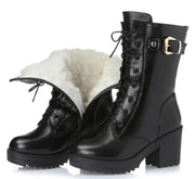 Women's Cotton-Lined Leather Martin Boots Frugal Finds Galore