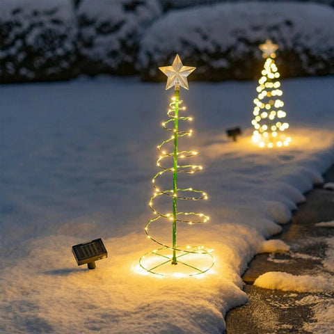 Christmas Tree Decoration Outdoor Courtyard Lighting Frugal Finds Galore