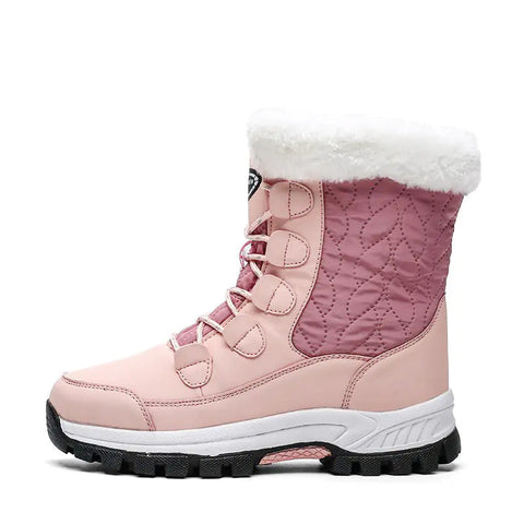 Women's Waterproof High-Top Thick Bottom Winter Boots Frugal Finds Galore
