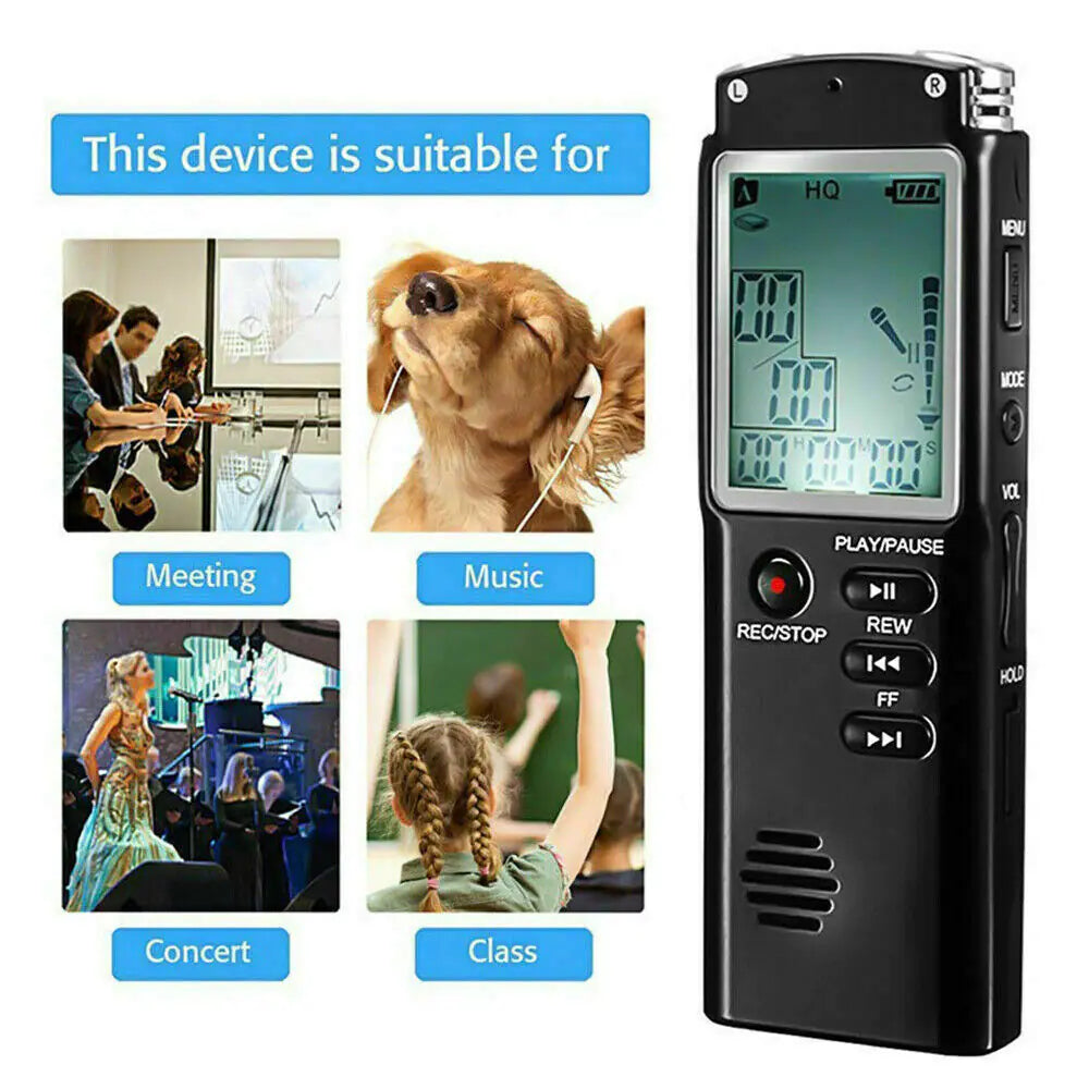 Voice Activated Mini Digital Sound Audio Recorder