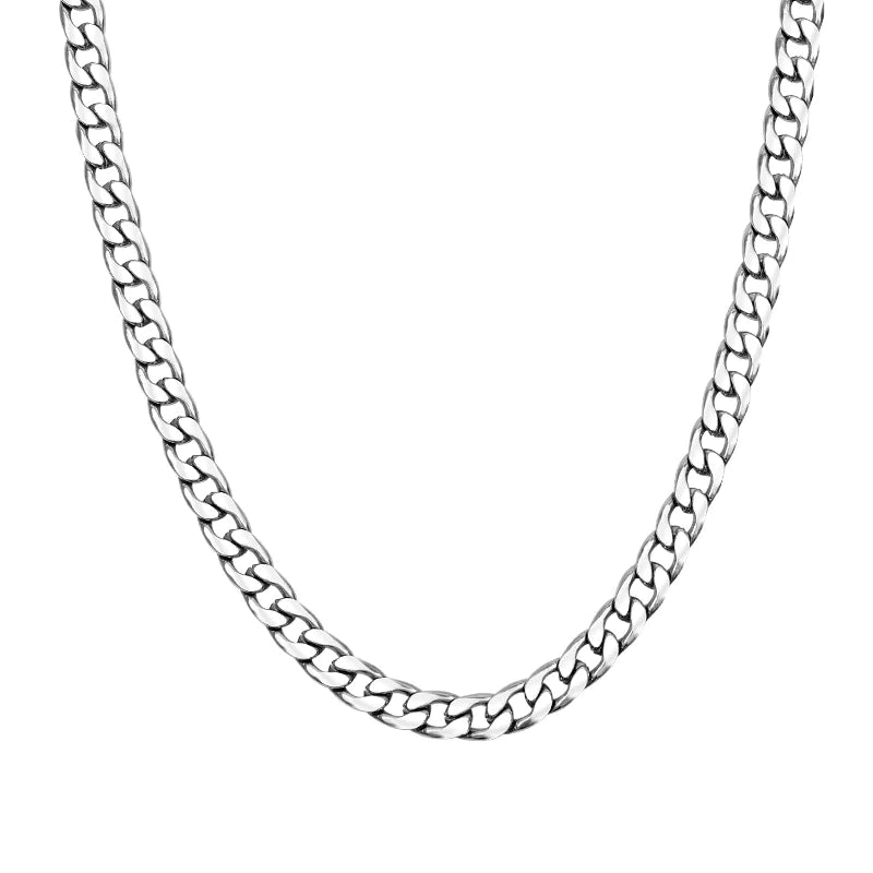 Titanium Steel Cuban Link Chain Necklace