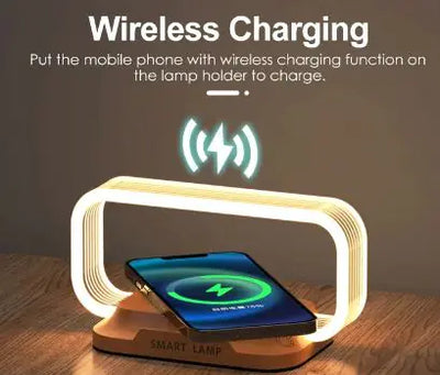 Multifunction Wireless Charger Stand with LED Lamp Frugal Finds Galore