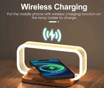 Multifunction Wireless Charger Stand with LED Lamp Frugal Finds Galore