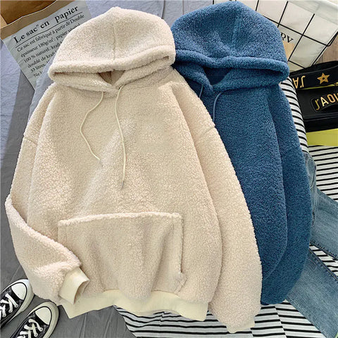 Women's Hooded Sweater in Super Fire Lamb Wool Frugal Finds Galore