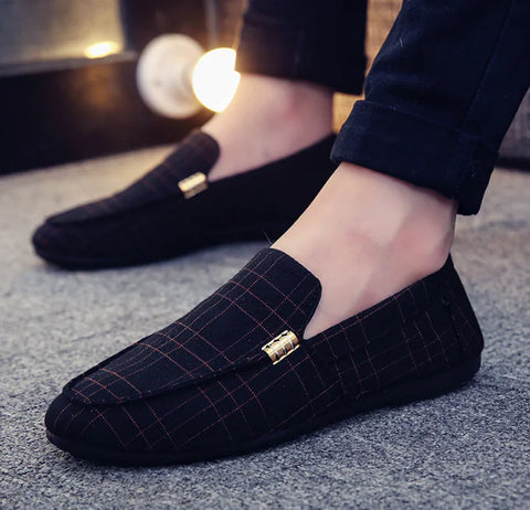 Men's Lightweight Non-Slip Leather Slip-On Loafers Frugal Finds Galore