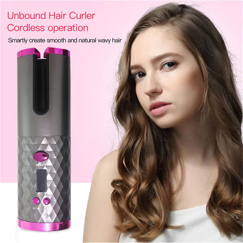 Cordless Auto Rotating Ceramic Hair Curler Frugal Finds Galore
