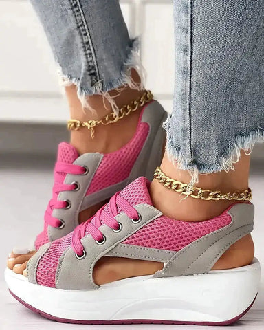 Women's Open Toe Sneakers with Cut Out Design Frugal Finds Galore