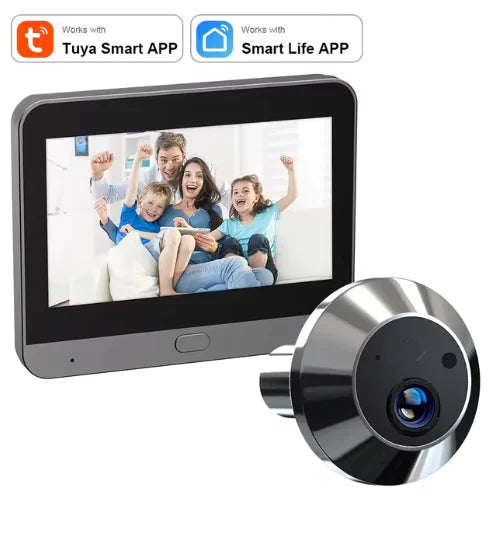 Mini Smart 3MP WiFi Door Peephole Camera