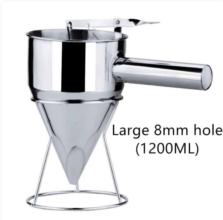 Stainless Steel Cone Funnel with Stand