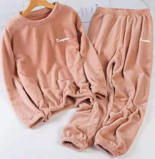 Conjunto de pijama de terciopelo suave para invierno