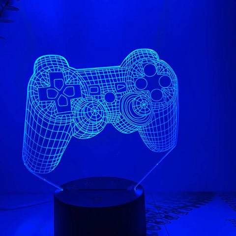 Creative Gamepad 3D LED Desk Lamp Frugal Finds Galore