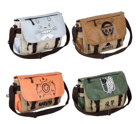 Totoro Bodycross Bag, One Piece & Student Cloth Bag (1 Set) Frugal Finds Galore