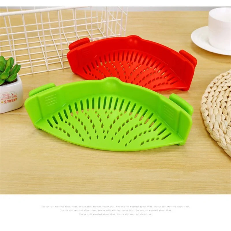 Silicone Clip-On Pot Pan Strainer