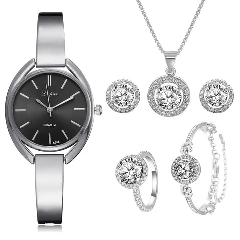 Fashionable Korean Alloy Women's Watch with Diamonds Frugal Finds Galore