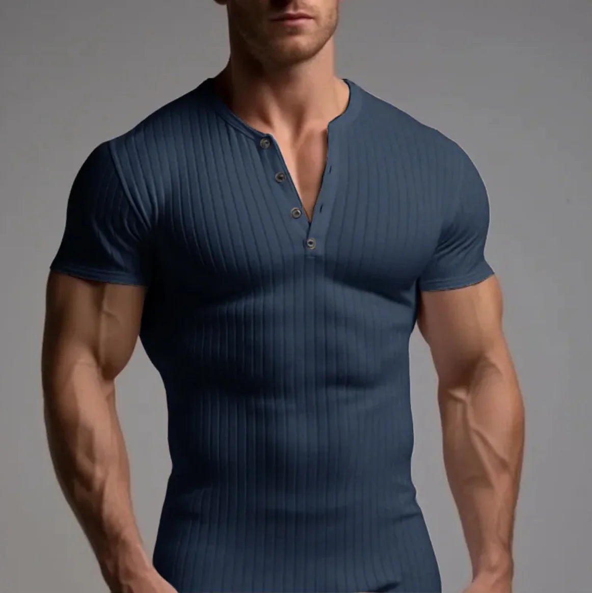 Men's Stretch Fit Solid Color Short-Sleeve T-Shirt