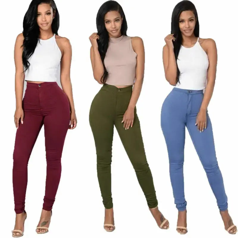 High Waist Solid Leggings