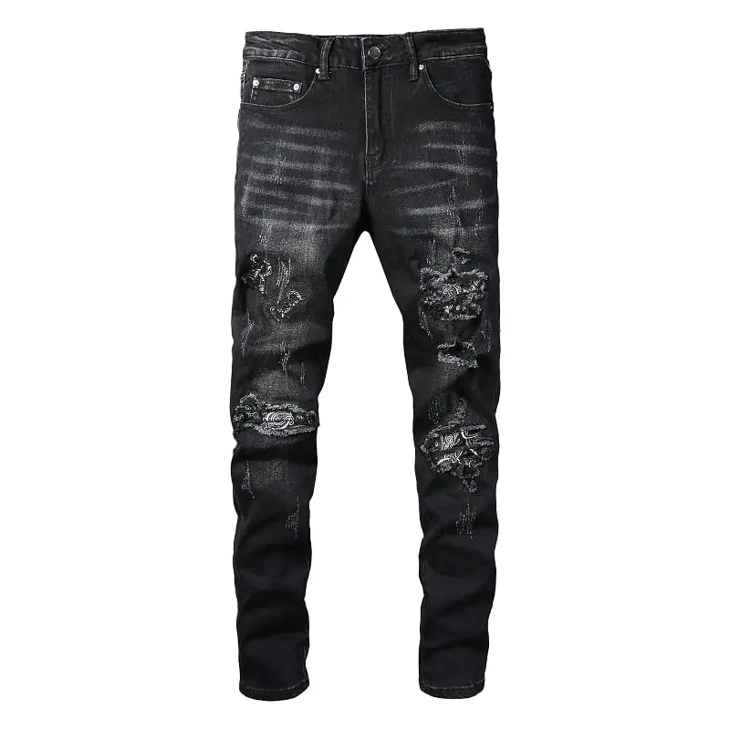 Pants Slim Skinny Ripped Trousers