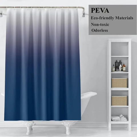 Gradual Color Shower Curtain Set with 12 Hooks Frugal Finds Galore