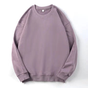 Men's Long-Sleeved Loose Solid Color Terry Sweater Frugal Finds Galore