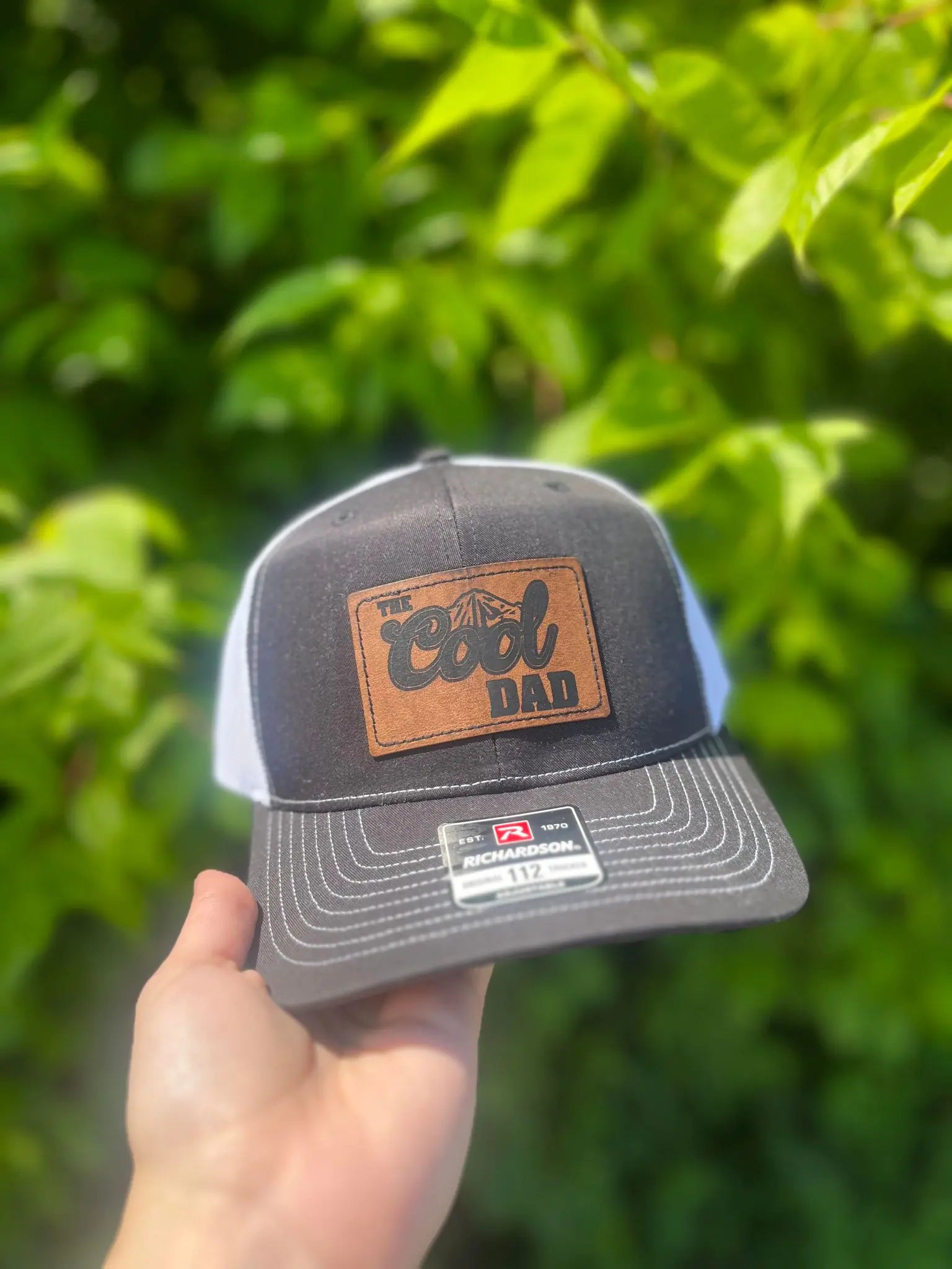 The Cool Dad Leather Patch Hat