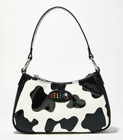 Vintage Cow Print Baguette Bag Frugal Finds Galore