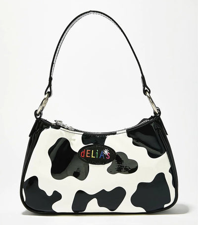 Vintage Cow Print Baguette Bag Frugal Finds Galore
