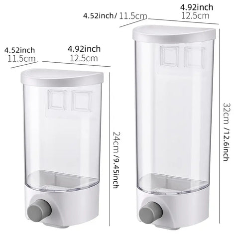 Wall-Mounted Food Storage Container and Cereal Dispenser Frugal Finds Galore