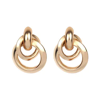 Interlocking Metal Hoop Earrings Frugal Finds Galore