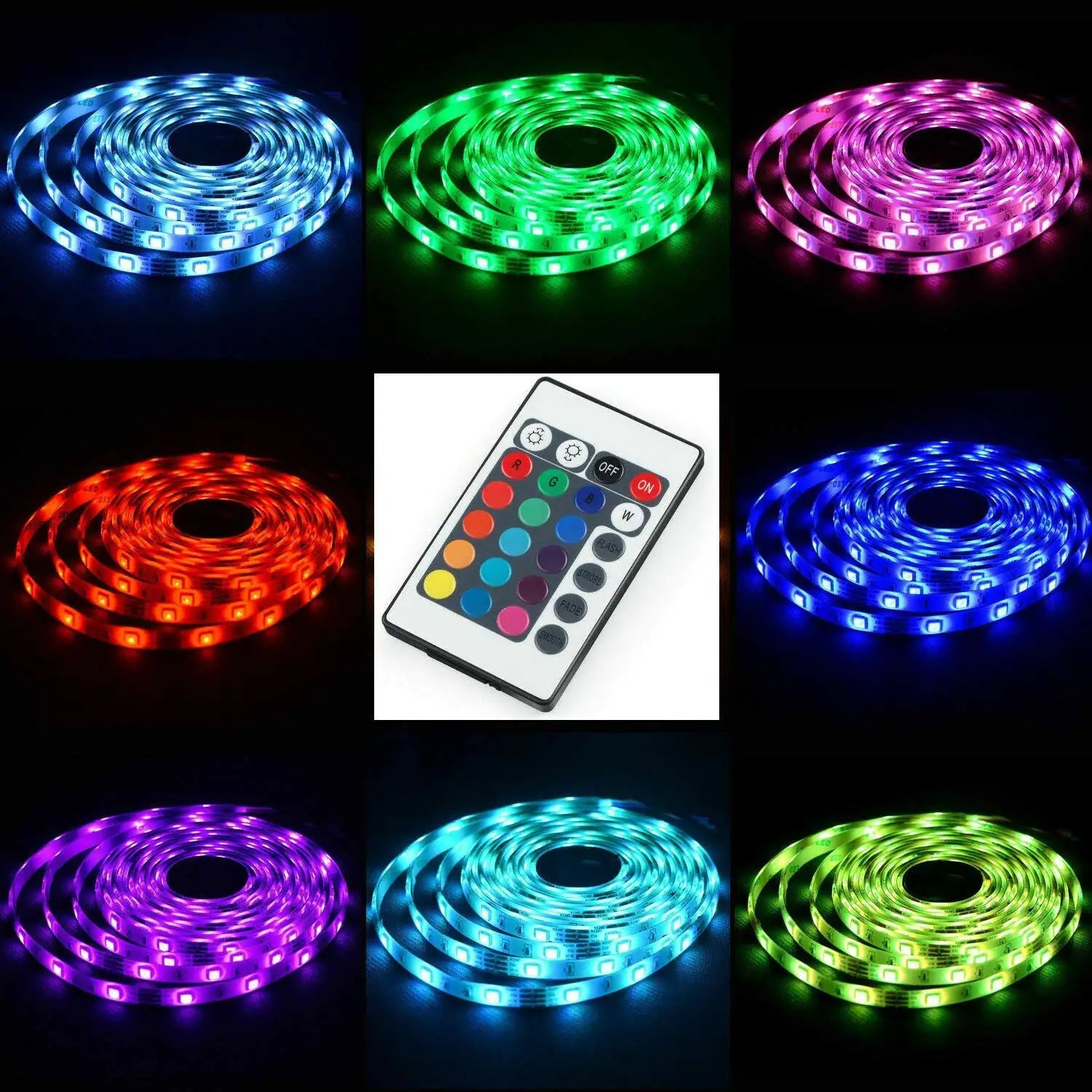 24Ft
LED Strip Light 
Color-Changing
Decor
Lighting