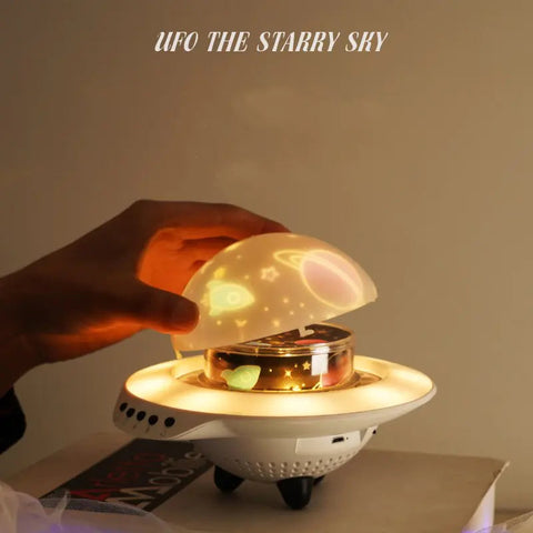 UFO Projector Music Starry Night Light with Bluetooth Frugal Finds Galore