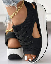 Women's Open Toe Sneakers with Cut Out Design Frugal Finds Galore