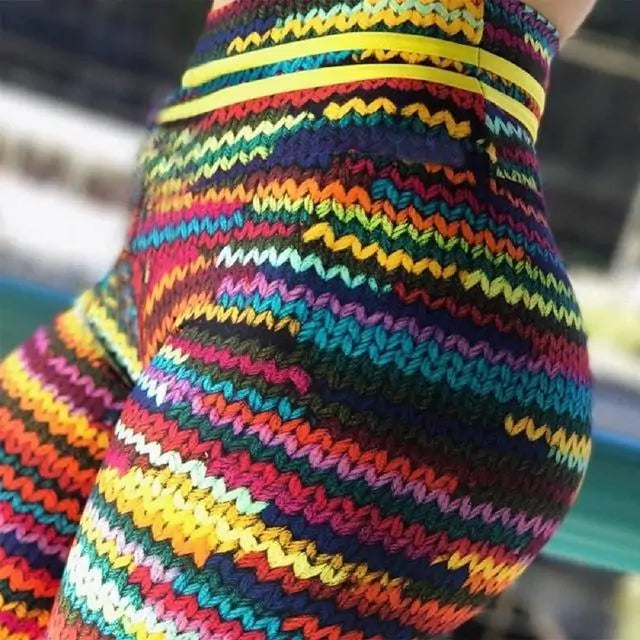 Leggings multicolores de tendencias vibrantes