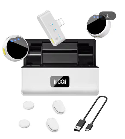 Round Dual-Microphone Outdoor Live Streaming Device Frugal Finds Galore