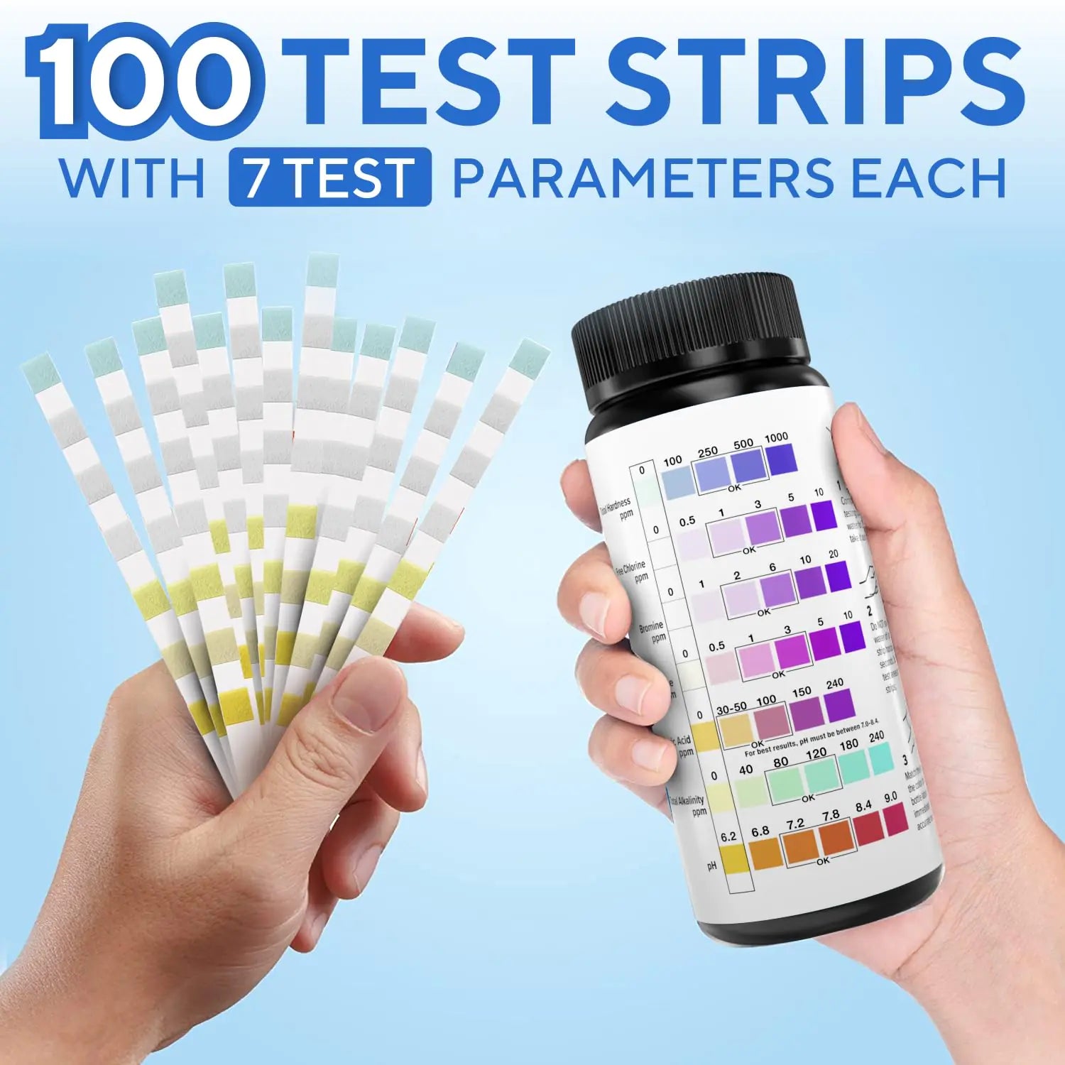 7 in 1 Pool and Spa Test Strips Kit