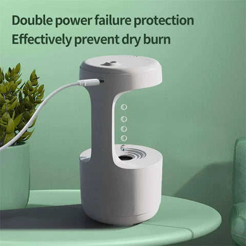 Anti-Gravity Humidifier with Clock & Aroma Diffuser Frugal Finds Galore