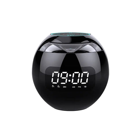 Mini Portable Colorful Bluetooth Alarm Clock Speaker Frugal Finds Galore