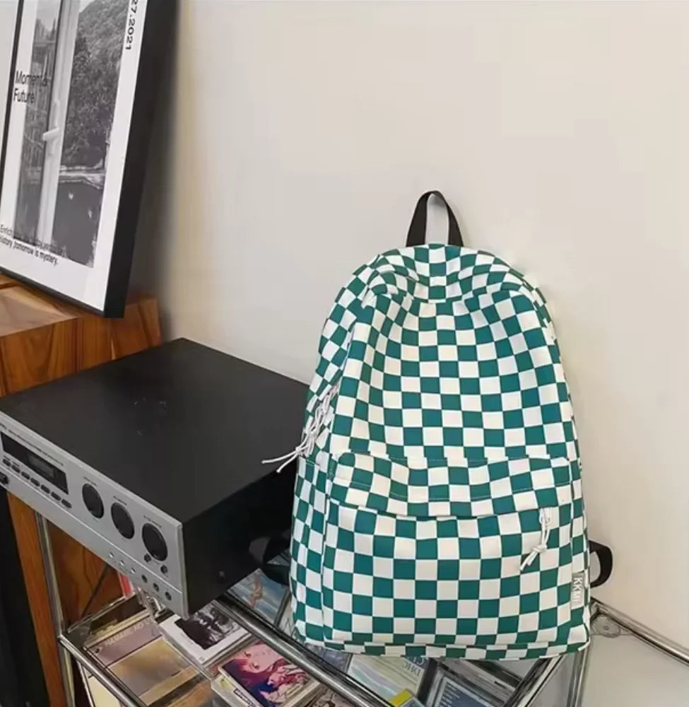 Checkered Color Backpack