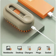 3-in-1 Electric Pet Brush - Steam, Massage, and Hair Removal Frugal Finds Galore