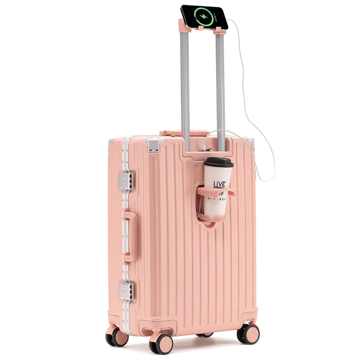 Thick Aluminum Durable Trolley Luggage