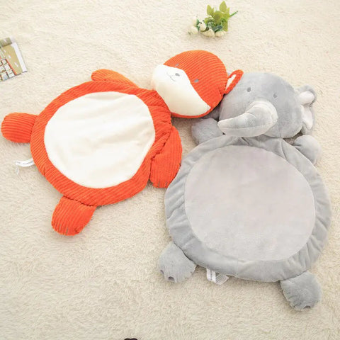 Plush Cute Cartoon Elephant and Fox Baby Play Mat Frugal Finds Galore