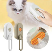 3-in-1 Electric Pet Brush - Steam, Massage, and Hair Removal Frugal Finds Galore