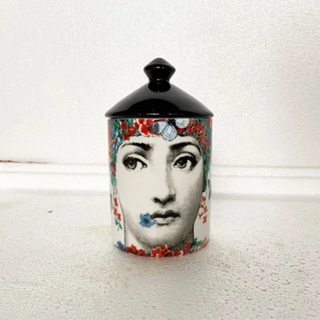 Ceramic Candle Holder Jar