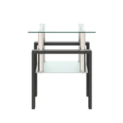 1-Piece Modern Tempered Glass Tea Table Frugal Finds Galore