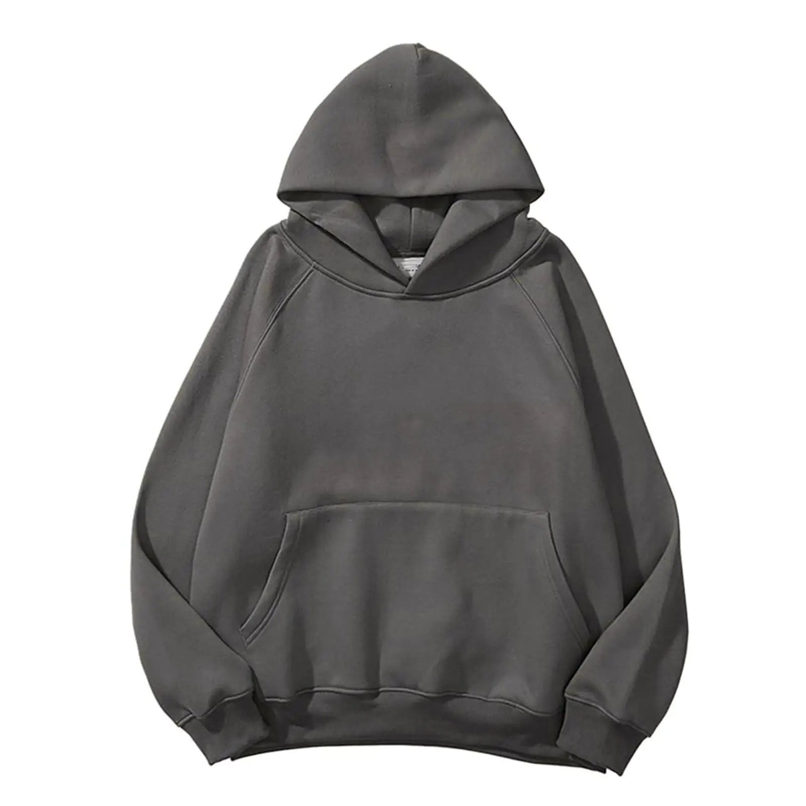 Solid Basic Fleece Hoodie