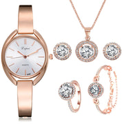Fashionable Korean Alloy Women's Watch with Diamonds Frugal Finds Galore